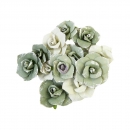 Prima Marketing Mulberry Paper Flowers - Courage/Diamond 12 Stk.