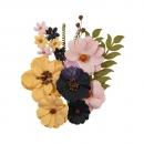 Prima Marketing Mulberry Paper Flowers - All Hallows Eve/Thirty-One 12 Stk.