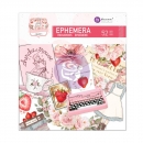 Prima Marketing Ephemera - Strawberry Milkshake Cardstock 52.Stk