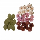 Prima Marketing Mulberry Paper Flowers - Little Farm/Farm Sweet Farm 36 Stk.