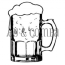 !Riley & Company Cling Stamp - Smal Beer Mug (Bierkrug)!