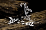 SnipArt Chipboards Baroque Garden – Openwork ornaments – leaves
