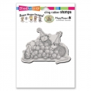 Stampendous - Cling Stamp - Birthday Grapes