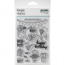 Simple Stories Clear Stamp Set - Birthday Blast