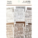 Simple Stories Alpha Sticker Book - Woods