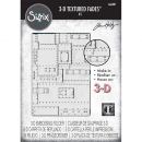 Sizzix Tim Holtz - 3-D Texture Fades - Large - Foundry