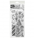Tim Holtz Layering Stamps/Stencil - Tattered Christmas