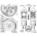 Tim Holtz Stempelset - Inventor 7
