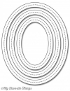 Die-namic - Single Stitched Line Oval Frames
