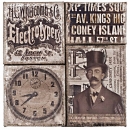 Tim Holtz - Burlap Panel - Steampunk
